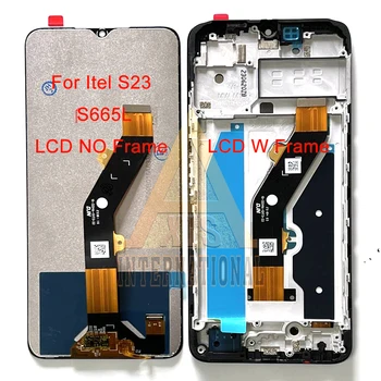 Original For itel S23 S665L LCD S23 Display Frame Touch Screen Digitizer Panel For itel S23 LCD S665L Display