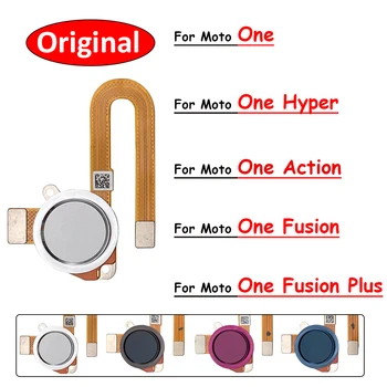 Original for Motorola Moto One Fusion Plus One Hyper One Action One Macro Touch ID Home Button FingerPrint Sensor Flex Cable