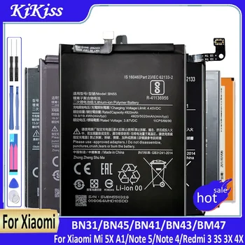 Pakaitinė baterija BN41, BN43, BM47, skirta Xiaomi Redmi Note 4 Pro, 4X 5, Note4X, Note4 Pro, 4Pro, Note5, 3, 3S, Mi5X, BN31, BN45