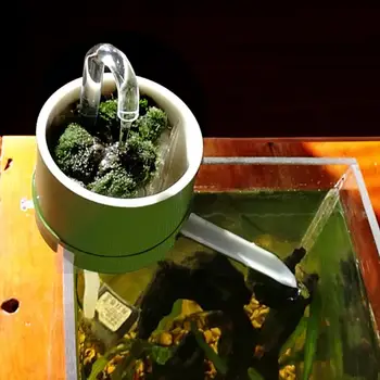 Patvarus išorinis bambuko vamzdžio tipo priedai Akvariumo filtras Krevetės Veisimas Filtravimas Akvariumo filtrų dėžutė Išvalykite vandenį