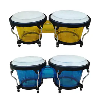 Percussion Bongos Drum Set 6 colių ir 7 colių, Montessori,Early Educational African Hand Drum for Holiday Gifts Children Kids