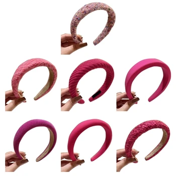 Pink Tone Headband for Girl Ladies Hairband for Spa Makeup Photography Headband
