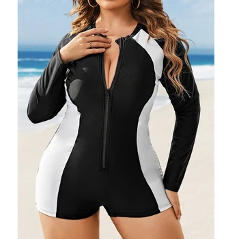 plius dydžio moteriškas vientisas maudymosi kostiumėlis Summer Beach Monokini 2024 Ladies Swimming Bikini Seksualūs maudymosi kostiumėliai
