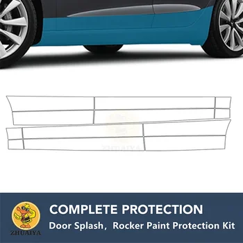 PreCut Rocker Panels Paint Protection Clear Bra Guard Kit 7.5mil TPU PPF for AUDI Q5 BASE 2009-2012