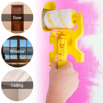 Profesionalus dažų žoliapjovės ritininis dažų apipjaustymo įrankis švarus pjovimo rankinis nešiojamas, tinkamas sienų lubų langų dažymui