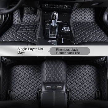 PU odiniai individualizuoti automobilių grindų kilimėliai, tinkami Audi A3 8PA Hečbekui 2008-2013 8V7 8VE 8VA 8VS interjero aksesuarai