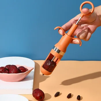 Red Date Corers Plastic Squeeze Type Remover Core Knife Press Jujube Phyllanthus Emblica Nuclear Opener Indai virtuvei