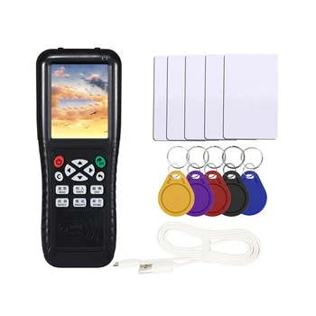 RFID kopijuoklis su visa dekodavimo funkcija Intelektualiosios kortelės raktas NFC IC ID Duplicator skaitytuvo rašytojas (UID rakto T5577 kortelė)