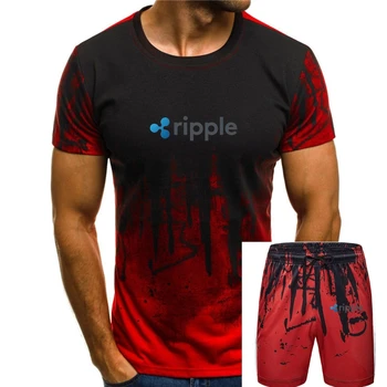 Ripple Xrp Crypto Logo White T Shirt 2020 New Fashion Low Price Round Neck Vyriški marškinėliai Neon marškinėliai