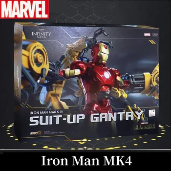Sandėlyje Marvel Zd Geležinis žmogus Mk4 su kostiumu Portal Original 1/10 Tony Stark Model Action Figure Kolekcinis žaislas dovanai