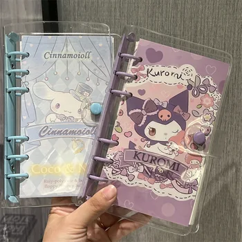 Sanrio Kuromi Cinnamoroll palaidų lapų knyga Miela ritė kvadratinis sąsiuvinis Žurnalas Dienoraštis Mokyklinių reikmenų eskizų knyga Kanceliarinės prekės
