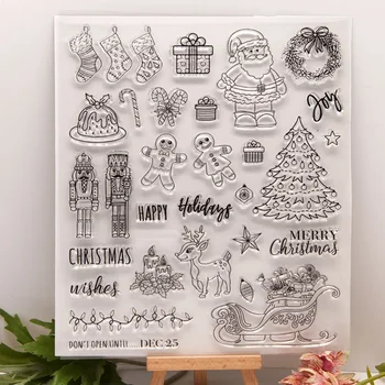 Scrapbook Dies Arrivals Clear Stamps And Dies Rubber Stamps For Card Making Wax Silicone Silicone Stamp Christmas Stamps