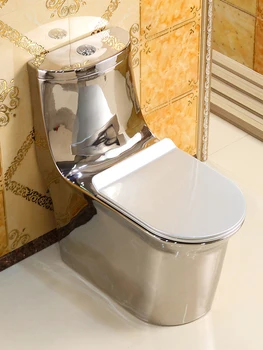 Sidabrinis tualetas Individualizuotas kūrybiškumas Keramika Super Swirl Vandens taupymas ir kvapo prevencija Vandens siurblys Tualetas Spalvingas tualetas