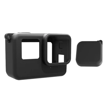 Silikoninis rankovių dėklas Apsauginės odos kameros apsaugos priedai su objektyvo dangteliu Apsauginė dėžutė veiksmo kamerai