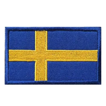 Siuvinėjimo vėliavos ženkleliai Kablys ir kilpa Švedijos pleistras drabužiams Kepurė Kuprinė Spręskite su ja Keistus dalykus Lipdukai