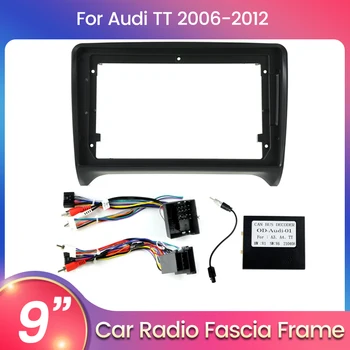 Skirta Audi TT MK2 8J 2006 2007 2008 2009 -2012 Skirta Android Automobilių radijo panelė Fascia Frame Optional Accessories Power Cord CANBUS