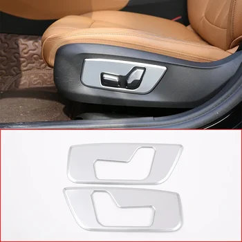 skirta BMW 5 serijos G30 G38 2018-2021 ABS automobilio priekinės galinės eilės sėdynių reguliavimo jungiklio rankenėlės rėmo skydelio dangtelio apdailos lipdukų priedai