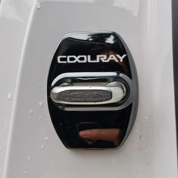 skirta GEELY Coolray Escape SX11 2022 2023 Priedai Automatinis automobilio durų užraktas apsaugo dangtelį Emblemos Dėklas Nerūdijančio plieno apdaila