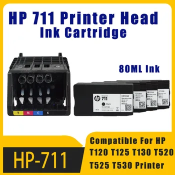 skirta HP 711 Spausdinimo galvutės rašalo kasetė 711B 711XL HP711 spausdinimo galvutė C1Q10A skirta HP DesignJet T120 T125 T130 T530 T525 T520