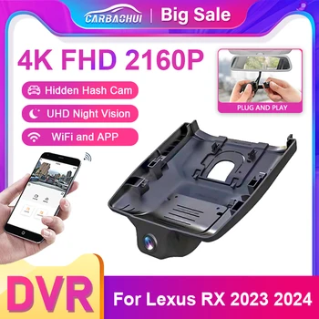 skirta Lexus RX 350H 500H RX500H RX350H 2023 2024 m. automobilio vaizdo registratorius Wifi Car DVR 4K 2160P Dash Cam kamera UHD naktinis matymas
