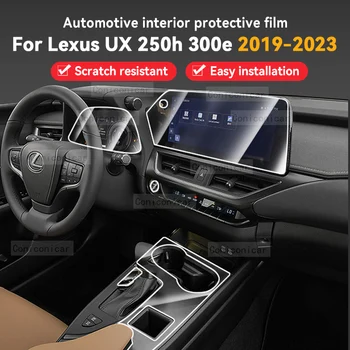 skirta LEXUS UX 250h 300e 2019-2023 Pavarų dėžės skydelio prietaisų skydelio navigacija Automobilių salono apsauginė plėvelė TPU apsauga nuo įbrėžimų