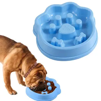Slow Feeder Dog Bowl NonSlip Puzzle Dish Bowl Puppy Cat Slow Eating Healthy Eating & Anti Gulping Small Medium Dog Accessories