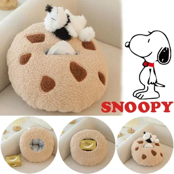 Snoopy Audinių dėžutė Automobilis Minkštas metimas Pagalvė Anime Mielas kūrybiškumas Namų servetėlių laikiklis Svetainė Sofa Animacinis filmas Kawaii Pliušinė pagalvė