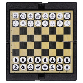 Sulankstoma šachmatų lenta Mini dydžio magnetinių šachmatų rinkinys Kelioniniai nešiojami kišeniniai šachmatai