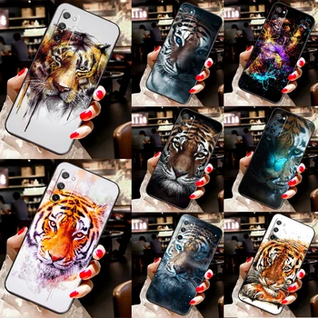 Tiger veido galinis dėklas, skirtas Samsung Galaxy S22 S21 Ultra S10 S9 S8 Plus Note 20 Ultra S20 FE Phone Coque