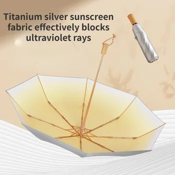 Titano sidabru dengta apsauga nuo saulės Didelio tankio skėčio audinio skėtis nuo saulės