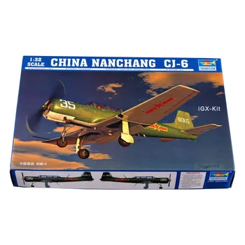 Trumpeter 02240 1/32 China Nanchang CJ-6 Trainer Military Plane Aircraft Plastic Assembly Model Handcraft Toy Konstravimo rinkinys