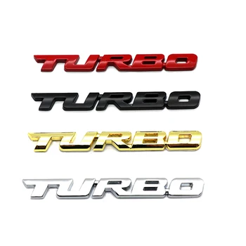 TURBO metalinis automobilio lipdukas Kėbulo emblema 3D lipdukas Mercedes Benz E-Class W213 W205 GLC C A Class A180 A200 W176 2015-2018