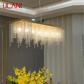 ULANI Modern Crystal Luxury Pakabinama lempa LED lubų šviestuvas Kūrybinis apšvietimo dekoras namų valgomojo miegamojo barui