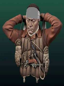 Unassambled 1/10 senovės Pilotas vyras su ilgu šaliko biustu Dervos figūriniai miniatiūriniai modelių rinkiniai Nedažyti