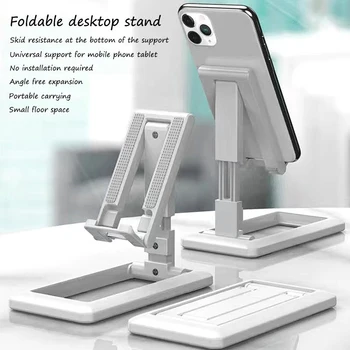 Universalus stalinio kompiuterio mobiliojo telefono laikiklis Stovas išmaniajam telefonui iPad planšetinis kompiuteris Reguliuojamas sulankstomas stalas Mobiliojo telefono stalo stovo laikiklis