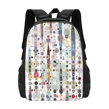 Up On The Hill School Bag Big Capacity Backpack Laptop Up On The Hill Hills Nature Landscape Springtime Trees Happy Bright