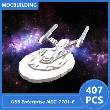 USS Enterprise NCC-1701-E 1:1640 Mastelio modelis Moc statybiniai blokai Kosminiai 