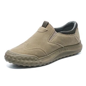 Vasariniai vyriški drobiniai batai 2023 nauji drobiniai batai kvėpuojantys laisvalaikio batai patogūs tinginiai