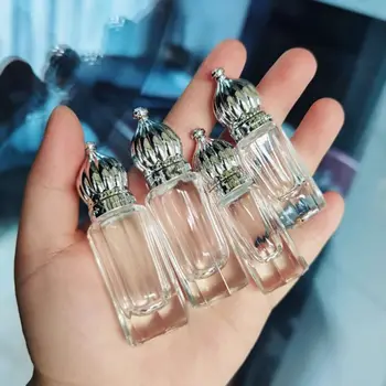 Vintage Perfume Roller Ball buteliukai Paprasti tušti mini ritininiai buteliukai 3/6ml skaidrūs eterinių aliejų buteliukai Pakartotinai užpildomi buteliukai