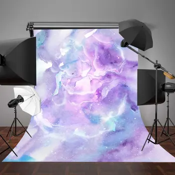Violetinė Akvarelė Dangaus debesys Marmuras Tekstūra fonas poliesteris arba vinilo audinys Aukštos kokybės kompiuterio spausdinimo sienos fonas