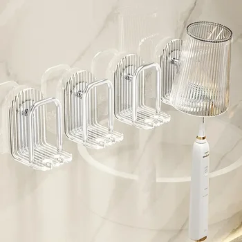 Vonios perforavimo funkcija Burnos skalavimo skystis Ant sienos montuojamas stovo dantų šepetėlis Be nešiojamų priedų Puodelis Kelių tualeto reikmenų laikymo laikiklis