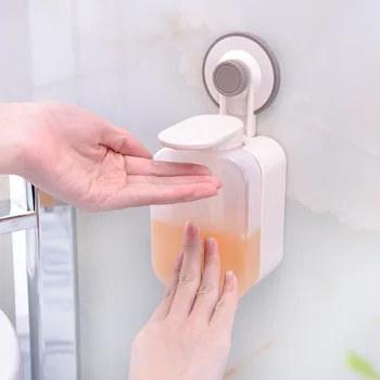 Vonios siurbtukas Skysto muilo dozatorius Virtuvės kriauklė Plastikinis presas Nešiojamas sieninis rankinis butelis Vonios reikmenys be perforavimo