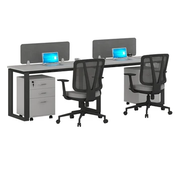 workstation stalinis kompiuteris 4 vietų darbo vieta keturi žmonės biuro darbo vieta biuro baldai guangdžou