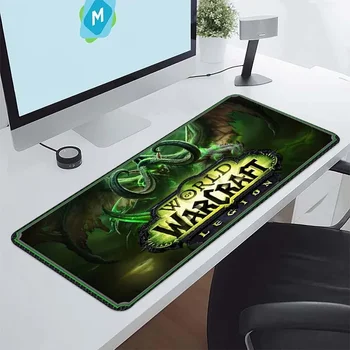 World of Warcraft Xxl Mouse Pad Gamer Biuro priedai staliniam kilimėliui Pelės kilimėlis Žaidimų kilimėliai Klaviatūra Didelis Mause kilimas 900x400