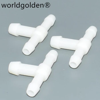 worldgolden 100vnt automatinės plastikinės tvirtinimo detalės Nailono baltos trišakės jungtis