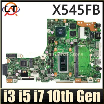 X545FB MAINboard For ASUS Vivobook 15 X545F X545FJ X545FA Laptop Main Board i3 i5 i7 10th Gen CPU V2G RAM-8GB