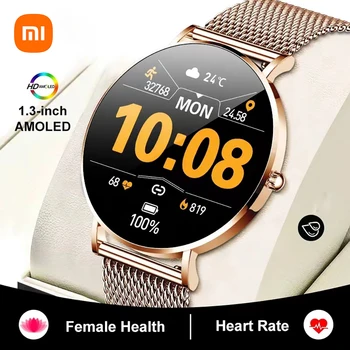 Xiaomi Mijia Moterų sveikata Išmanusis laikrodis Ultrathin HD pikselių ekranas Skambučio priminimas Išmanusis laikrodis Moterų sporto dėžutė Vyrų skaitmeninis laikrodis