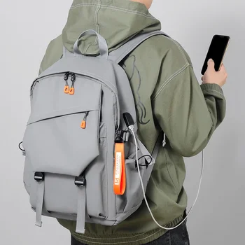 XZAN vandeniui atsparios dangos kuprinė su USB įkrovimu Vyriško nešiojamojo kompiuterio kuprinė Tinkamas krepšys