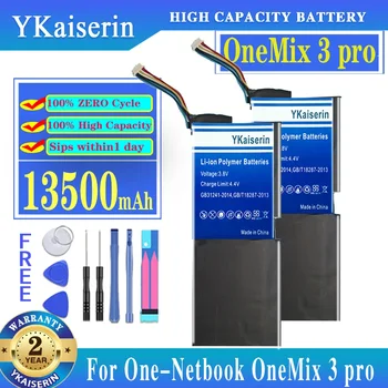 YKaiserin Cycle 13500mAh baterija vieno netbook'o OneMix 3 Pro 3pro aukštos kokybės pakaitiniam akumuliatoriui