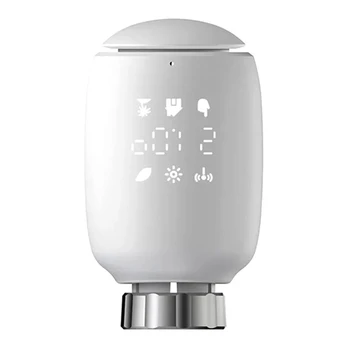 Zigbee Smart TRV programuojamas termostatinio radiatoriaus vožtuvo programos nuotolinis temperatūros valdiklis Alexa, skirta Google Home Patvarus